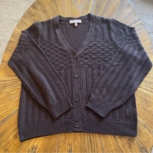 Grandpa Cottagecore Brown Harlow & Rose Cardigan